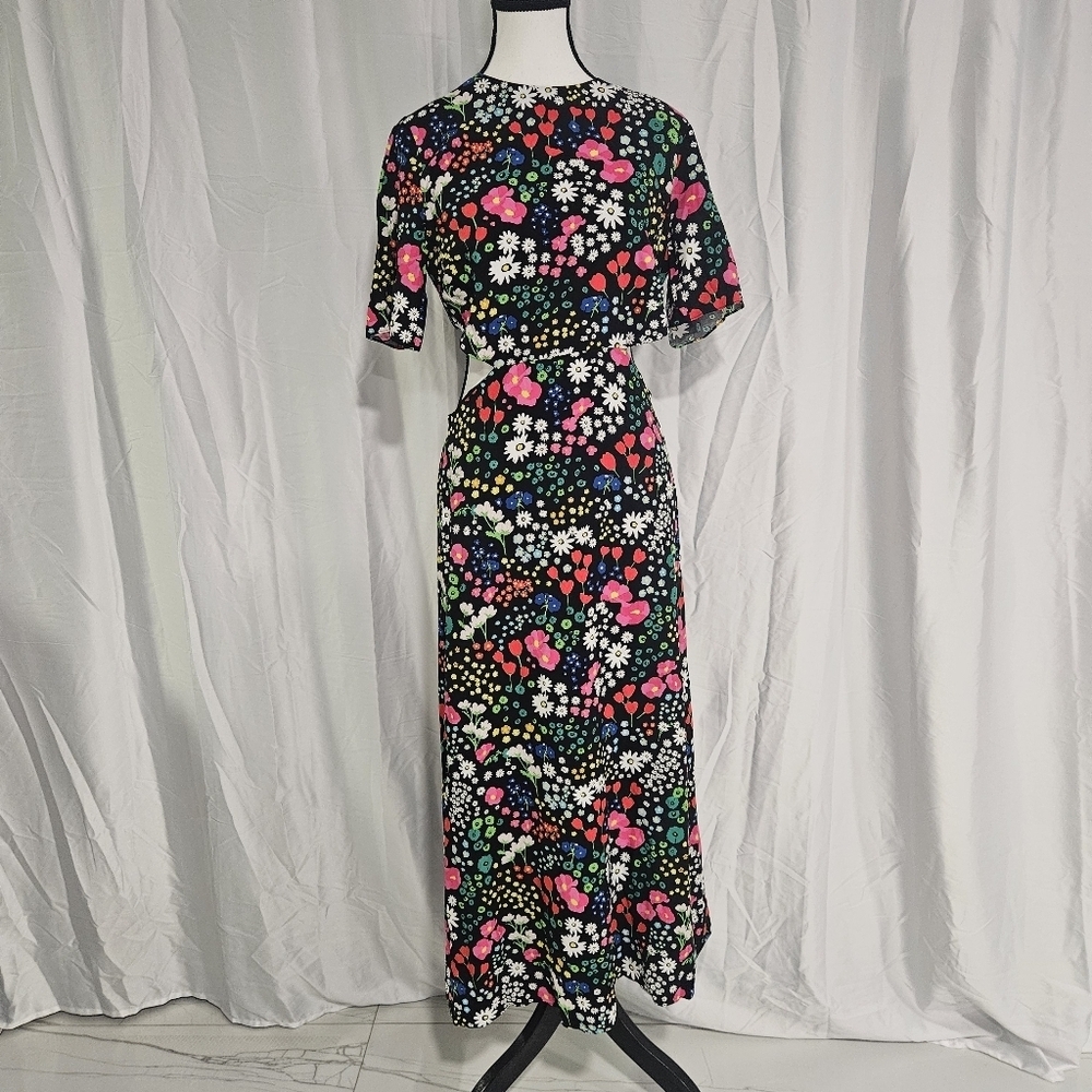 NWT The Kooples Joyful Flower Maxi Dress Size 2 - Picture 7 of 13